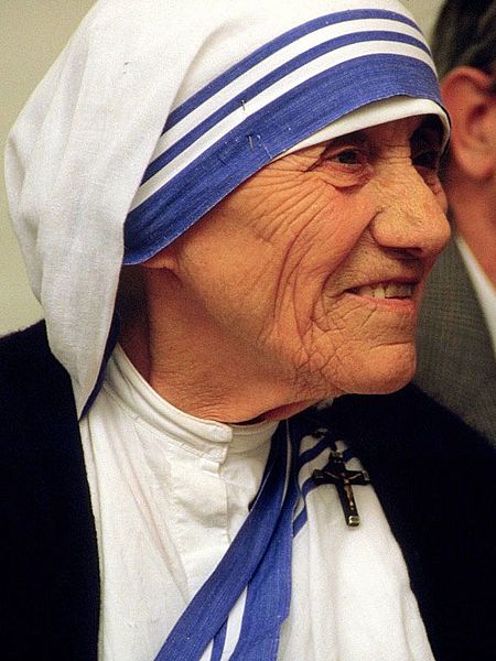 Photograph of Mother Teresa, by Túrelio. Photograph of Mother Teresa, by Túrelio.