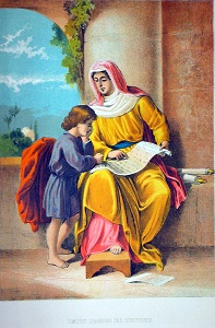 Timothy Learning the Scriptures. Click to enlarge. See below for provenance.