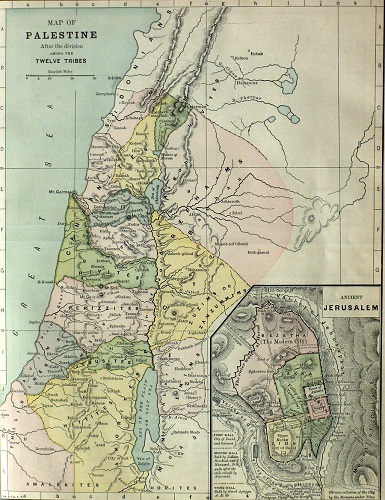 The Seven Nations of Palestine. Click to enlarge. See below for provenance.