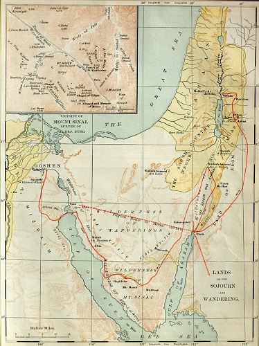 Lands of the Wandering. Click to enlarge. See below for provenance.