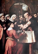 Jesus presented at the Temple