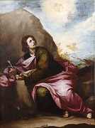 St. John sees a vision in Patmos