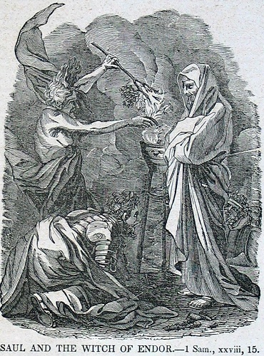 Saul and the Witch of Endor. Click to enlarge. See below for provenance.