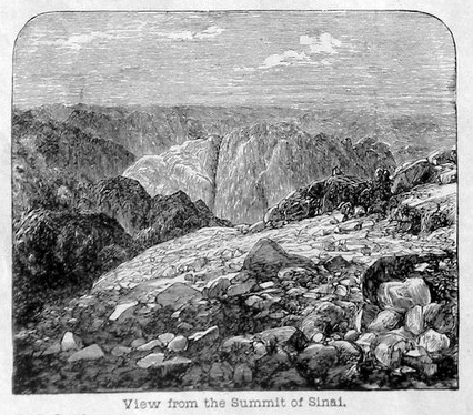 View from the Summit of Sinai. See below for provenance.