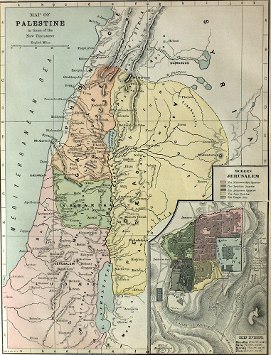 Palestine in New Testament times. Click to enlarge. See below for provenance.